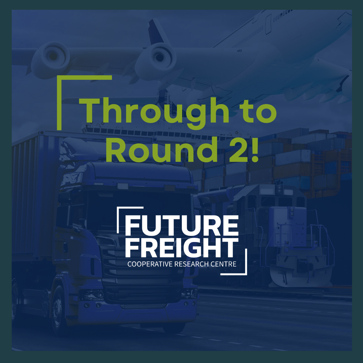 Through to round 2 graphic
